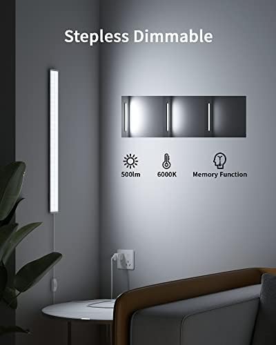 ASOKO Under Cabinet LED Light Strip 16" Dimmable Kitchen Lamp