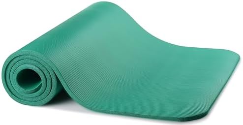 Fitvids 1/2-inch Thick High Density Exercise Yoga Mat with Carrying Strap