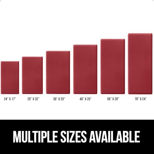 GORILLA GRIP Cushioned Antifatigue Kitchen Mat for Floor, 39x20, Red