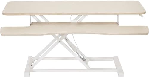 VIVO Light Wood 42 inch Standing Desk Converter, DESK-V042KF