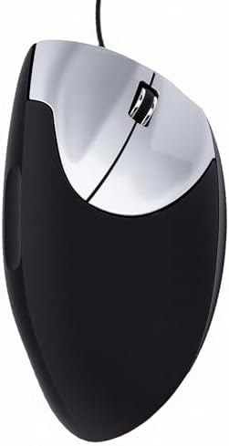 Yunseity Vertical Mouse USB Wired Ergonomic Mouse with 3 Buttons and 4.4ft Cable for PC Laptops Ergonomic Design 60 Angle Lightweight Optical Tracking