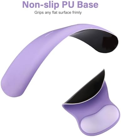 MOSISO Wrist Rest Support for Mouse Pad&Keyboard Set, Purple
