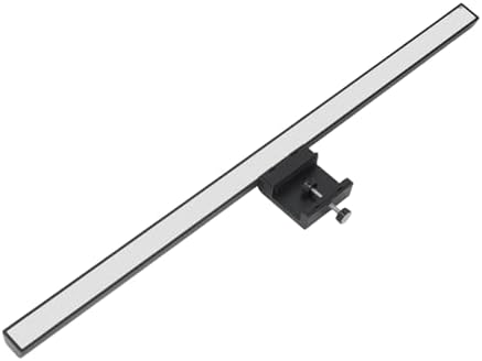 Computer Screen Light Bar, Dimmable Task Lamp, Anti Glare Eye Caring, USB Powered Reading Light, with Touch Switch, for Home Office Desk, Adjustable Aluminum Clamp