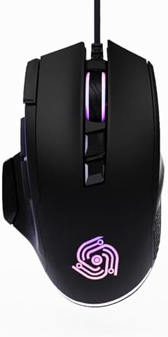 Wired Gaming Mouse – Programmable Mouse with Rapid Fire & Sniper Buttons