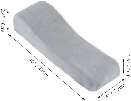 Memory Foam Armrest Pads Ergonomic Cushions for Desk Chairs (Grey)