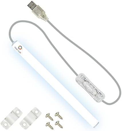 TrueColor USB LED Under Cabinet Light Bar, Frosted Cover, 8 in, Daylight