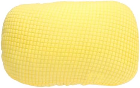 uxcell Office Chair Pillow Cover, Office Chair Headrest Attachment Removable Headrest Protector for Home Desk Computer Chairs, Yellow