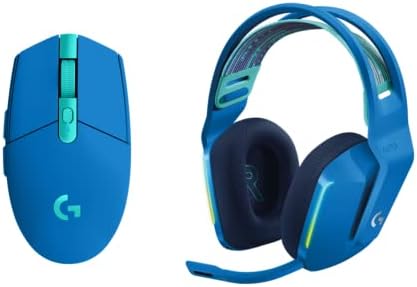 Logitech G305 Lightspeed Wireless Gaming Mouse + G733 Lightspeed Wireless Gaming Headset Bundle - Blue