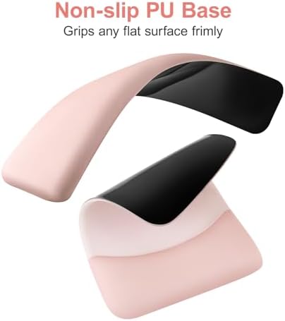 MOSISO Ergonomic Keyboard & Mouse Pad Wrist Rest Set, Baby Pink