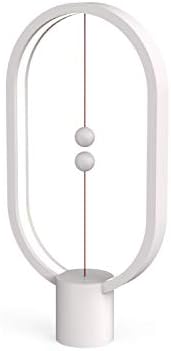 Allocacoc Heng Balance lamp, DesignNest, Heng Lamp, Switch in mid-air, USB Powered LED Table lamp, Desk lamp, Warm Eye-Care Lamp, Contemporary Soft Light, Office, Home (Wyoming White)