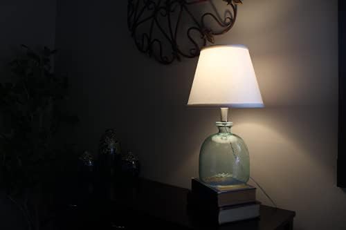FenchelShades.com Lampshade 6" Top Diameter x 10" Bottom Diameter x 8" Slant Height with Spider Attachment Diameter 0.4 Inch for Lamps with HarpS (White)