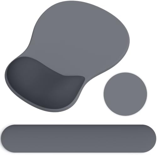 Ergonomic Mouse Pad with Wrist Rest and Keyboard Wrist Rest, Gel Mousepad