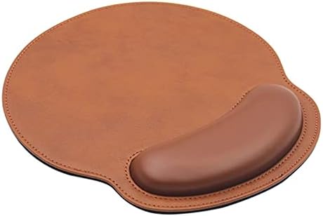 Leather Mouse Pad Wrist Support Ergonomic Mousepad for Desk Laptop