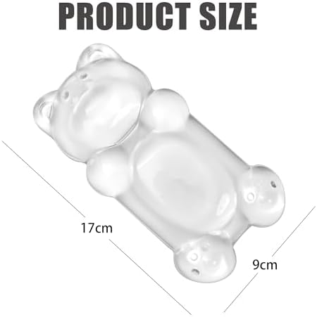 Ergonomic Gel Mouse Wrist Rest – Clear Cute Bear Mouse Wrist Rest