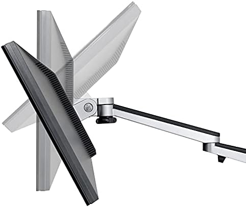 VERSADESK OmniView Dual Monitor Stand - Height Adjustable Arms for 24"-27" Screens - Desk Mount with 360° Rotation - VESA Compatible - Each Arm Supports up to 15lbs | Black