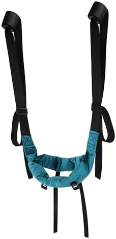 Cervical Neck Traction Harness Device Adjustable Portable Over The Door Neck Stretcher Hammock with Pull Ring for Home Physical Therapy Decompression Nursing Supplies(Hanging Door Design)