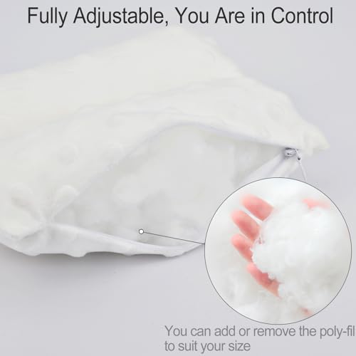 Neck Pad Strap Cushion Pillow for Arm Sling Comfort Shoulder Support Pad Rotator Cuff Replacemet Surgery Elbow Brace Carry Padded Cover Broken Wrist Hand Injury Cast, Minky Dot White