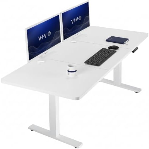 VIVO White 71 x 30 in Standing Desk, DESK-KIT-1W7W