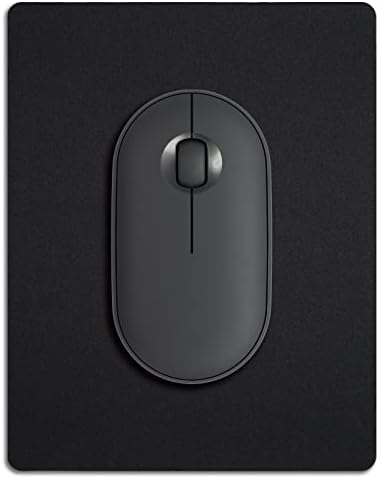 Black Small Mouse Pad, Portable Mini Mousepad for Wireless Mouse and Laptop