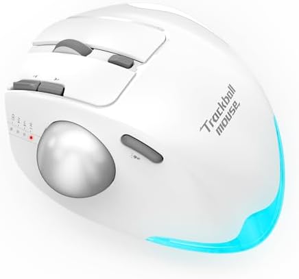 Docooler F-33 Wireless Trackball Mouse Easy Thumb Control