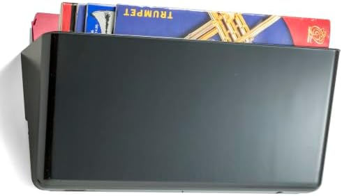 Officemate Legal-Size Wall File, Single, Black Wall-Mountable Plastic Document Organizer for Folders, Forms and Mail, 16.19 x 4.12 x 7-Inch