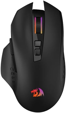 Redragon M656 MAX 3-Mode Wireless RGB Gaming Mouse 10000 DPI Remapping Keys