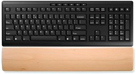 HomeDo Wooden Ergonomic Wrist Rest for Mechanical Keyboard,Fits 104 Key