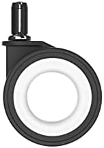 Office Chair Wheels 5-Pack Hubless 1000lb Hardwood Casters White Okina Mu