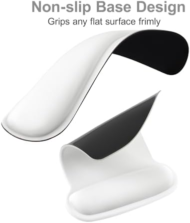MOSISO Wrist Rest Support for Mouse Pad & Keyboard Set, White