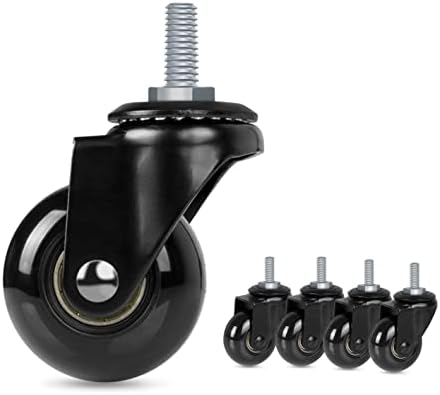 Hirate 2 inch Office Chair Casters Wheel with 5/16"-18UNC Threaded Stem