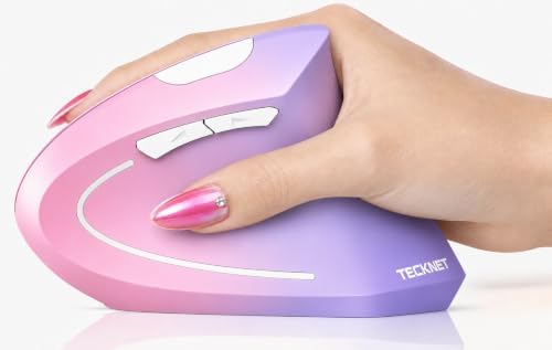 TECKNET 2.4G Ergonomic Mouse Vertical Wireless 4800 DPI Carpal Tunnel Mouse