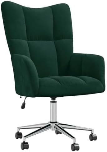 Velvet Relaxing Chair, Adjustable Swivel Office Desk Seat