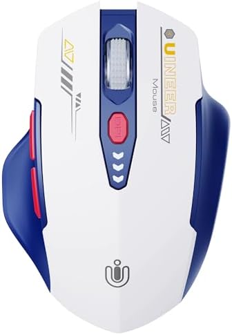 Uineer Bluetooth Mouse, Tri-Mode Wireless, Rechargeable, 3-Device Switch