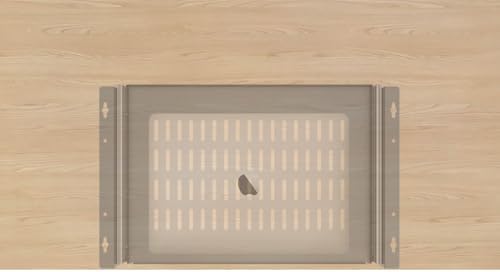 Sliding Under Desk Laptop Mount Shelf with Air Vents, 16" W
