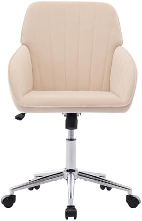 Ergonomic Office Chair with Memory Foam Cushion and Silver Swivel Base