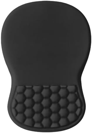 Ergonomic Mouse Pad with Wrist Support, Memory Foam Wrist Rest for Carpal Tunnel & Wrist Pain Relief, Non-Slip Rubber Base, Comfortable Gaming Mousepad for Computer, Laptop, Office & Home