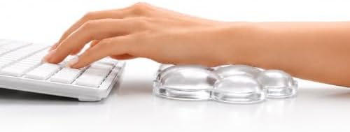 Cloud Gel Wrist Rest Set for Keyboard and Mouse – Ergonomic Wrist Support for Keyboard & Mouse Pad – Non-Slip Desk Wrist Support for Computer, Laptop & Gaming (White)