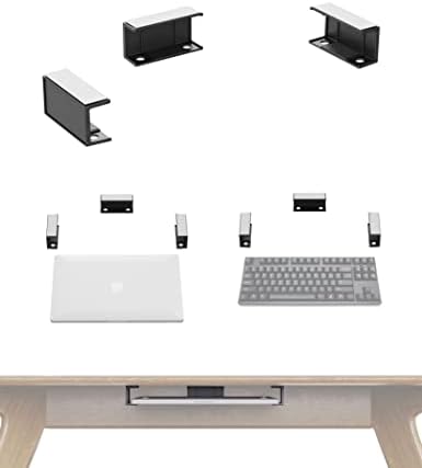 Under Desk Laptop Holder, (Black)