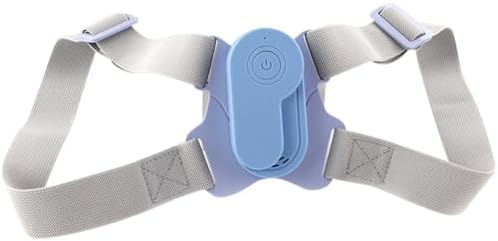 SECFOU Adjustable Posture Corrector Back Support Trainer with Vibration Reminder for Students Posture Correction in Blue