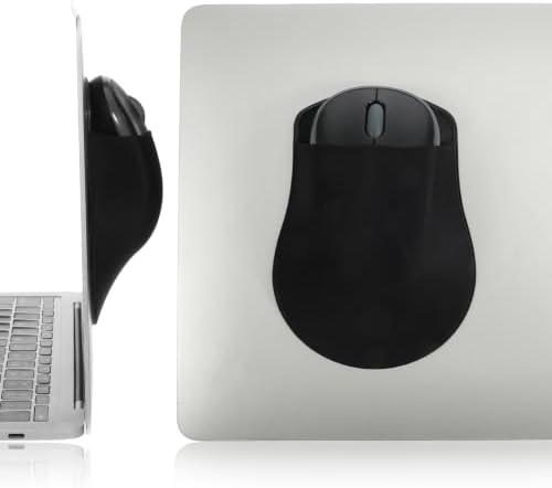 Stick-On Mouse Pouch Sleeve Pocket Wireless Mouse Holder for Laptop