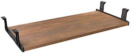 FRMSAET Under Desk 20/24/30 inch Keyboard Drawer Platform (30 in, Brown)