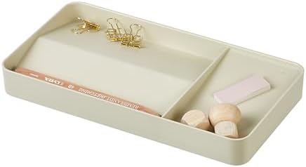 BLUE GINKGO Desk Organizer Tray, Beige, Made in Korea