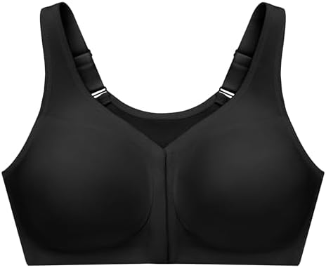 Glamorise Full Figure Plus Size MagicLift Front-Closure Posture Back Bra Wirefree #1265