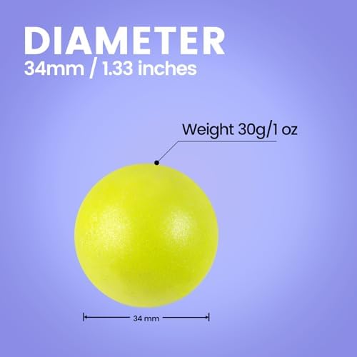 Perixx PERIPRO-303 GOY 1.34 inches Trackball - Replacement Ball for M570, PERIMICE-517/520/717/720, and Other Compatible Trackball Mouse - Matte Optic Yellow