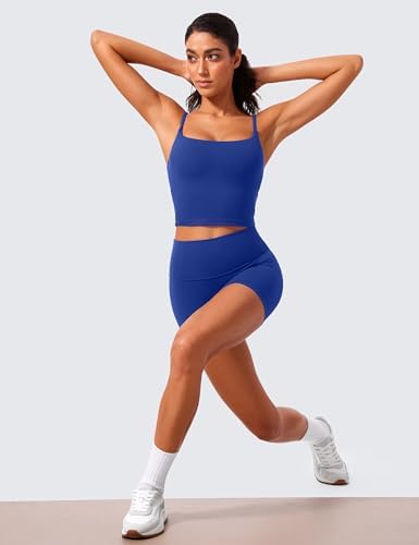 CRZ YOGA Butterlift Scoop Neck Crop Tank Top