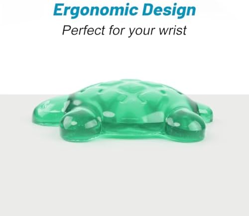 Turtle Shape Silicone Gel Mouse Wrist Rest,Green