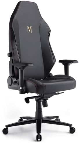 Large Ergonomic Gaming Chair, Black PU Leather, X-Large