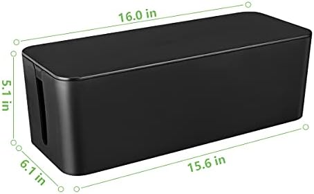 Cable Management Box, Large Cord Organizer Box to Hide Power Strip