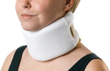Medline Soft Foam Cervical Collar, Serpentine-Style, Universal 3.5 Inches H x 22 Inches L, Contoured Design, Washable, Fits 22-Inch Neck, 1 Each