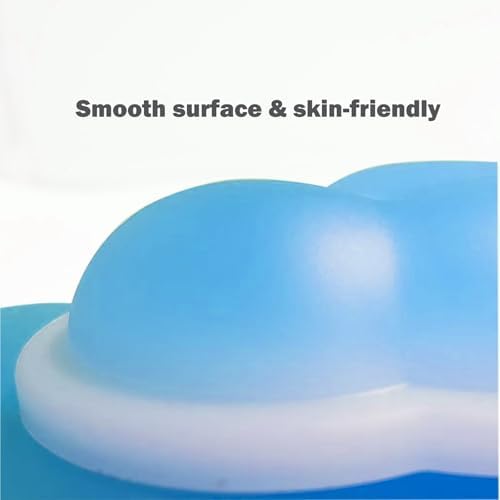 PU Gel Material Computer Keyboard Mouse Wrist Rest, Ergonomic Design, Relieving Typing Pain, Keyboard pad Supporting arm, Mouse pad Supporting Wrist, Anti-Skid PU Base, Office, Home, Games (Blue)